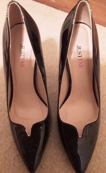 Ceely slate blue Just Fab heels 7.5 - Picture 4 of 8